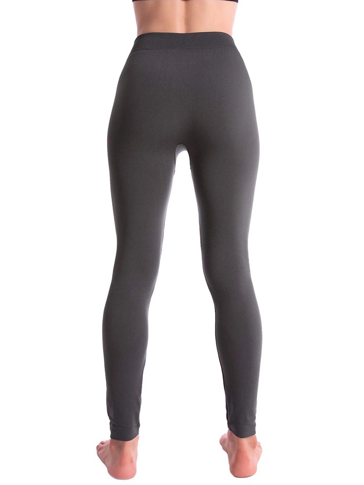 4-Pack Warm Fleece Lined Thick Brushed Full Length Leggings Tights