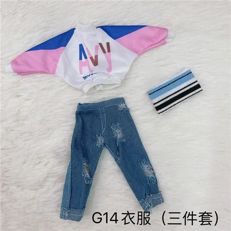 30Cm 1/6 BJD Doll Clothes Set Girl DIY Dress up Fashion Toy Accessories