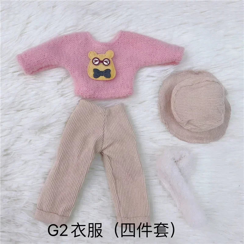 30Cm 1/6 BJD Doll Clothes Set Girl DIY Dress up Fashion Toy Accessories