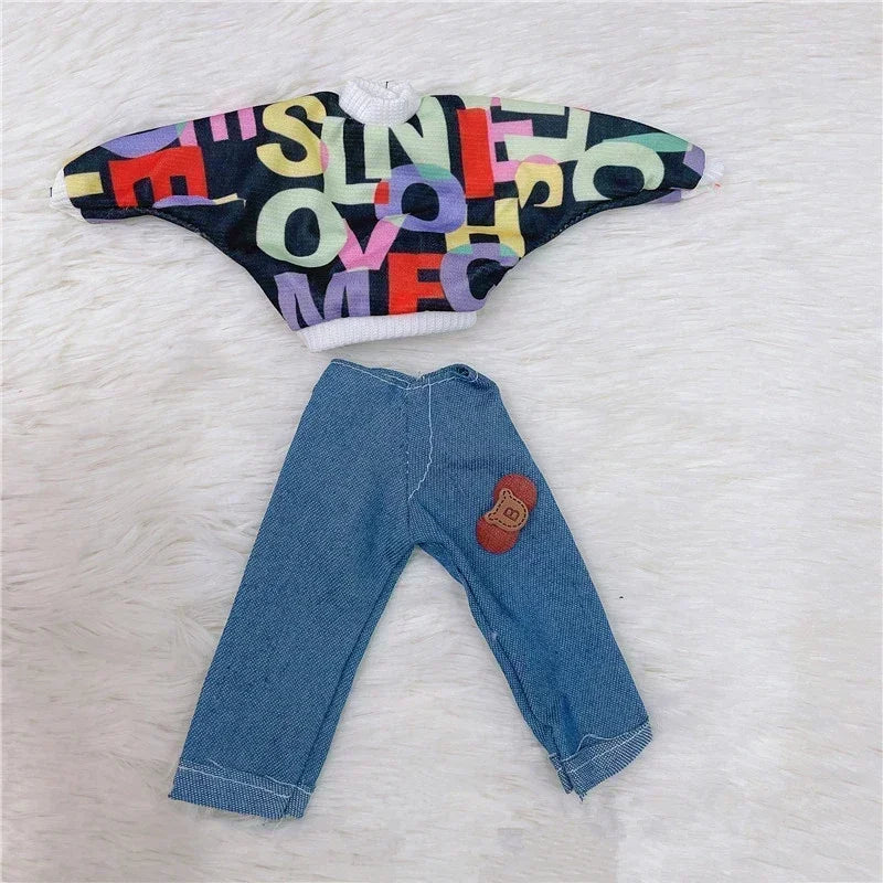 30Cm 1/6 BJD Doll Clothes Set Girl DIY Dress up Fashion Toy Accessories