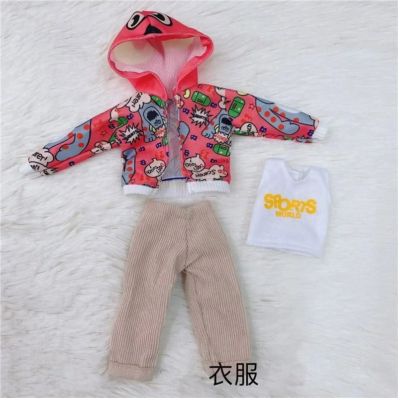 30Cm 1/6 BJD Doll Clothes Set Girl DIY Dress up Fashion Toy Accessories