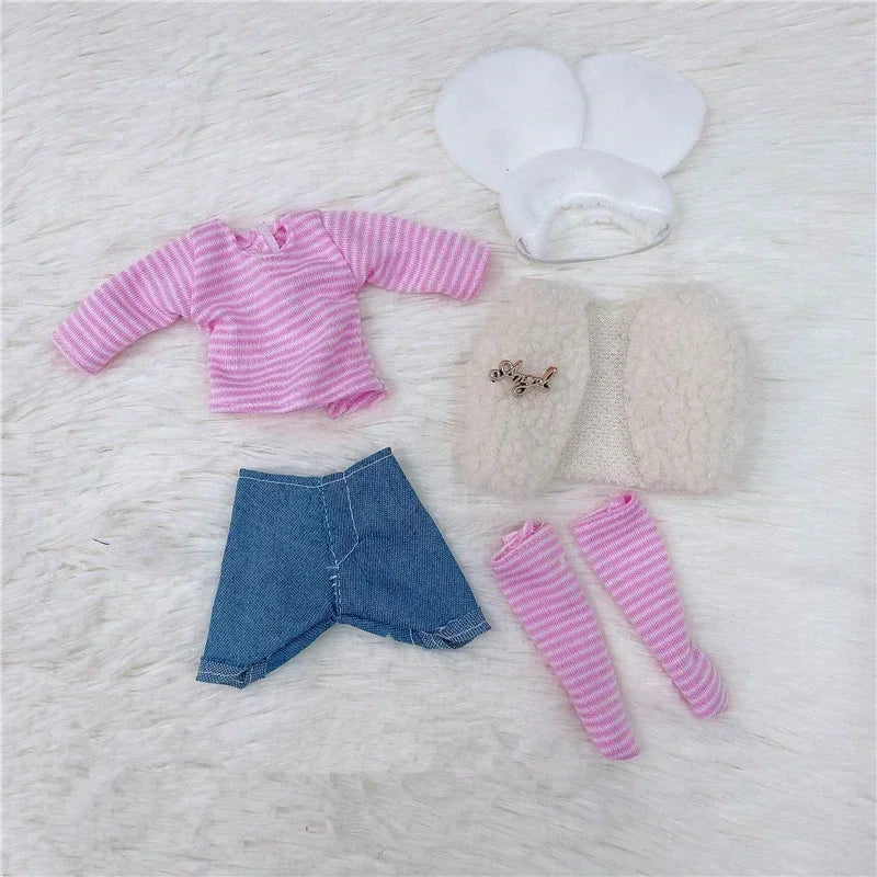 30Cm 1/6 BJD Doll Clothes Set Girl DIY Dress up Fashion Toy Accessories