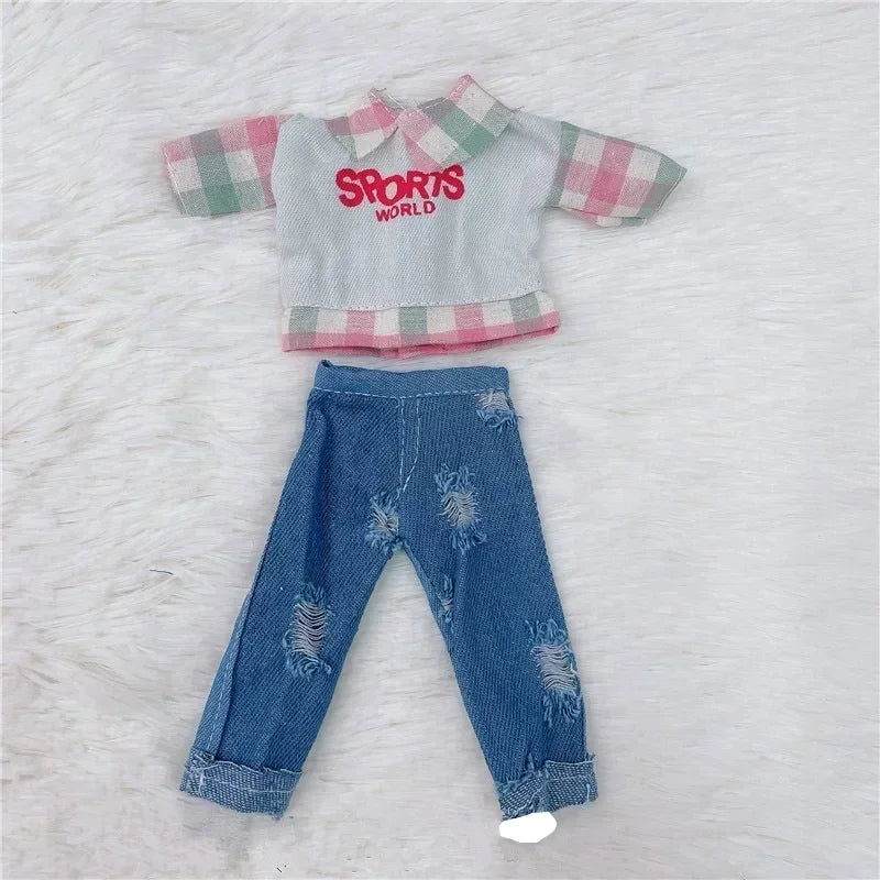 30Cm 1/6 BJD Doll Clothes Set Girl DIY Dress up Fashion Toy Accessories