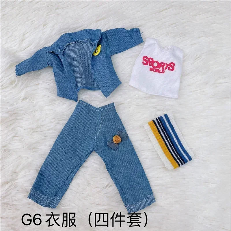 30Cm 1/6 BJD Doll Clothes Set Girl DIY Dress up Fashion Toy Accessories
