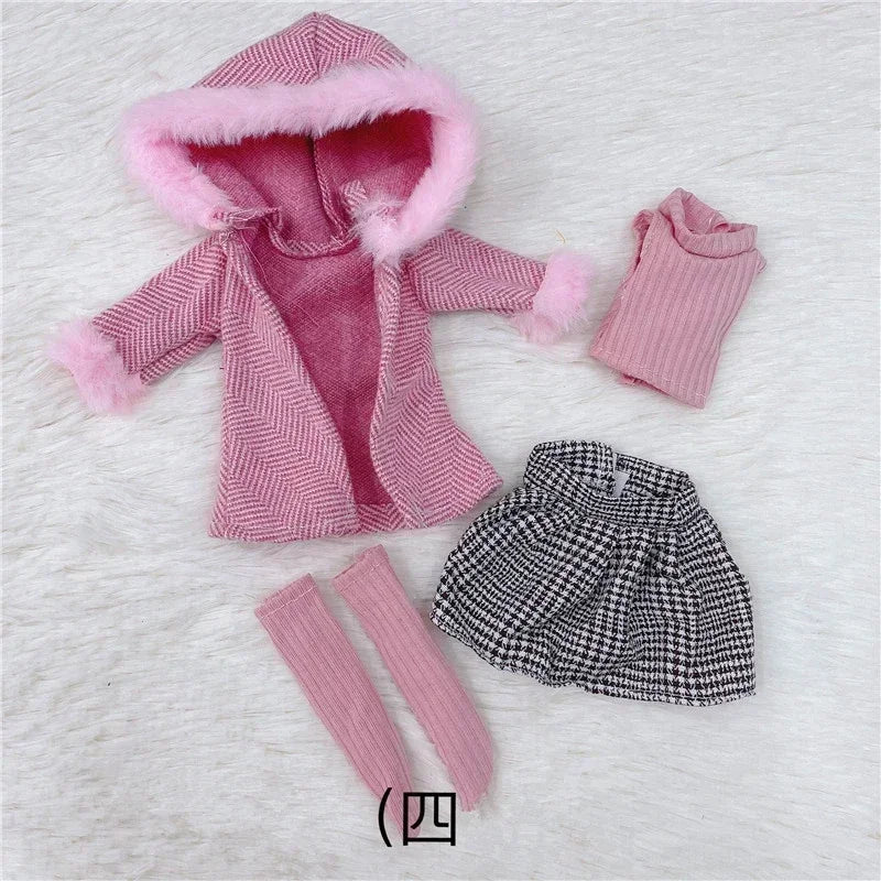 30Cm 1/6 BJD Doll Clothes Set Girl DIY Dress up Fashion Toy Accessories
