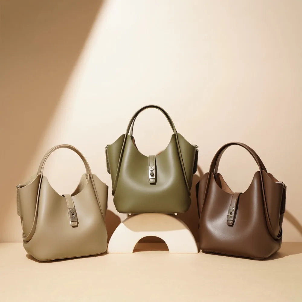 2025 New Moda Composite Bag Minority Handbags All-Match Latch Drawstring Luxury Shoulder Commuter Simple Casual Messenger Bags